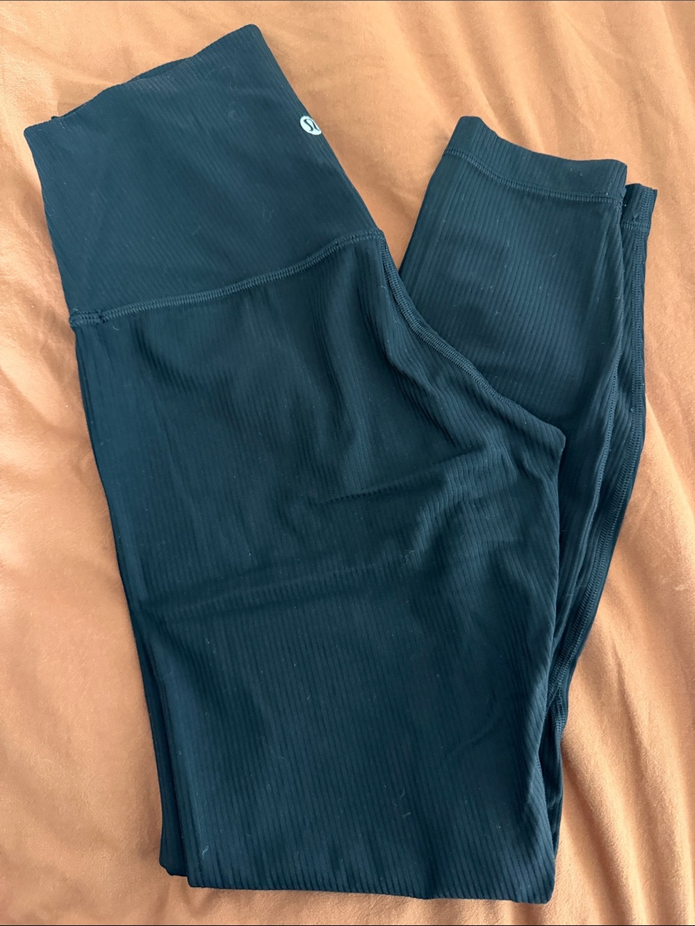 lululemon athletica Black Ribbed Align Leggings